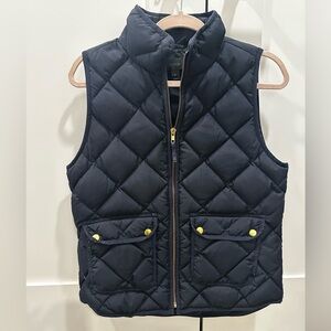 J. Crew Women’s Quilted Dark Blue Vest